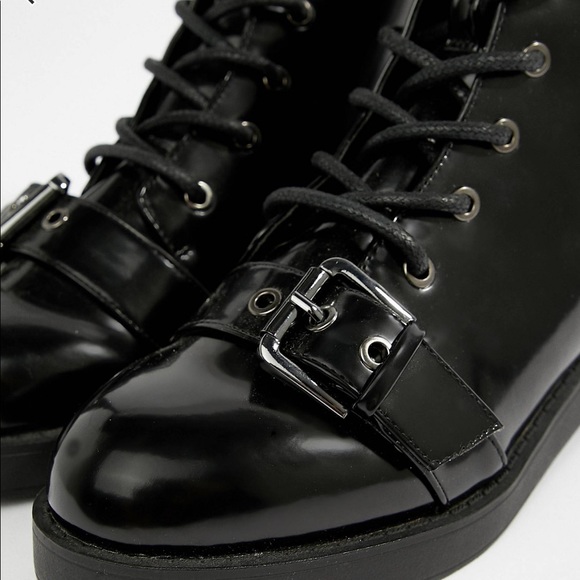 Asos acoustic chunky biker boots - Picture 2 of 4